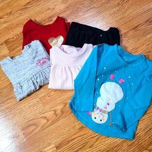 Lot of 3T/4T Girl's Long Sleeve Shirts